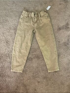 GAP Kids Tan Barrel Jeans